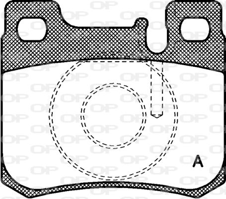 OPEN PARTS stabdžių trinkelių rinkinys, diskinis stabdys BPA0157.20